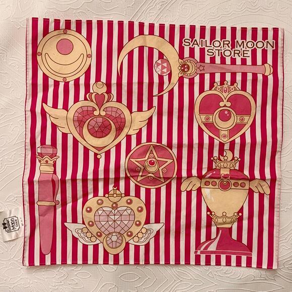 Sailor Moon Ichiban Kuji The Super Live Hand Towel and Handkerchief - Pink White - Picture 2 of 5